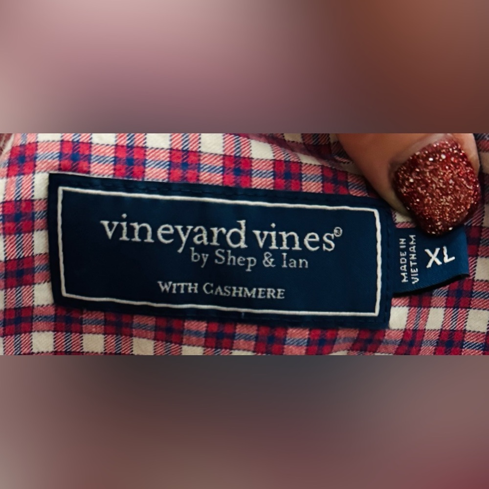 Vineyard Vines Multicolored w/ Cashmere Men’s XL Long Sleeve Button Up Shirt - Picture 2 of 7